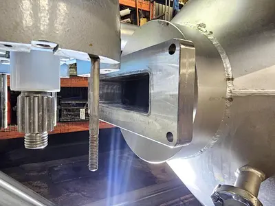 Used 400 Gallon Jacketed Tank (Reactor), With Waukesha Pump & Load Cells, 316 Stainless Steel