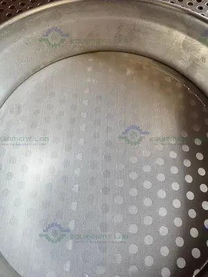 Used RETSCH SIEVE FRAME AND SCREEN, 8" DIAMETER X 2" DEEP, 45UM MESH SIZE Sieves & Sieve Shakers California US | Equipment Lab #1461705