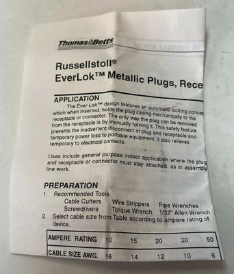 NEW Russellstoll 8013