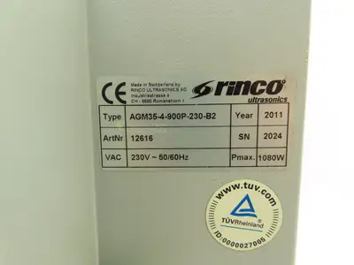 Rinco Ultrasonics AGM35-4-900P-230-B2 Ultrasonic Generator for Plastic Welding