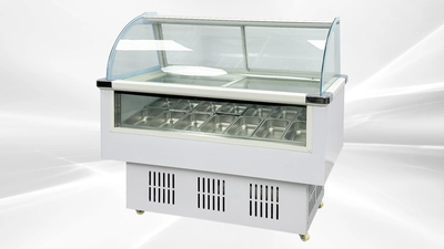 171-0349 53" Full Service Self Contained Gelato Ice Cream Freezer Case