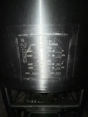 2018 AB PROCESS/JBT 200 GALLON MIXING SYSTEM