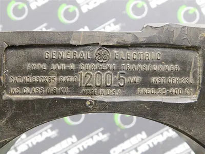 General Electric 837X65 Current Transformer Type JAH-0 Ratio 1200:5A Used