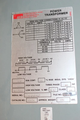 AED 118KVA Transformer