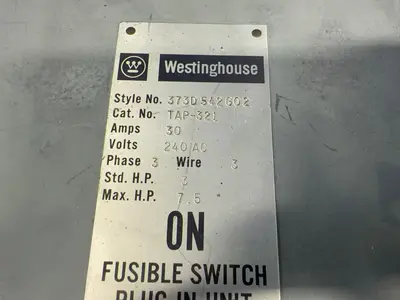 USED WESTINGHOUSE TAP321