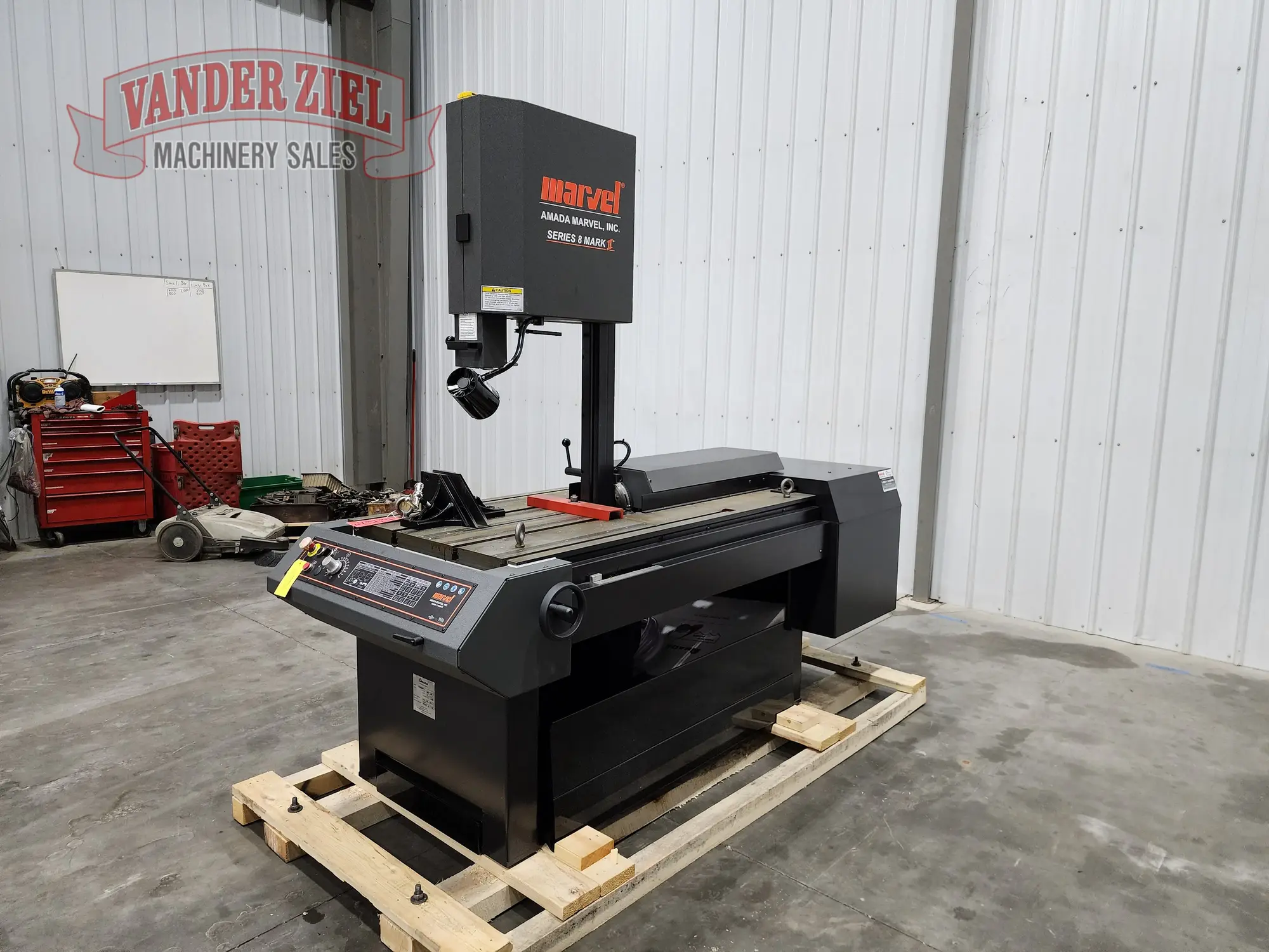 Marvel Model 8 Mark II Vertical Tilt Frame Saw, 18″ x 22″ Capacity 480V – NEW