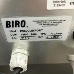 Biro B350 Comfort 2021 Automatic Deli Slicer Fully Refurbished!