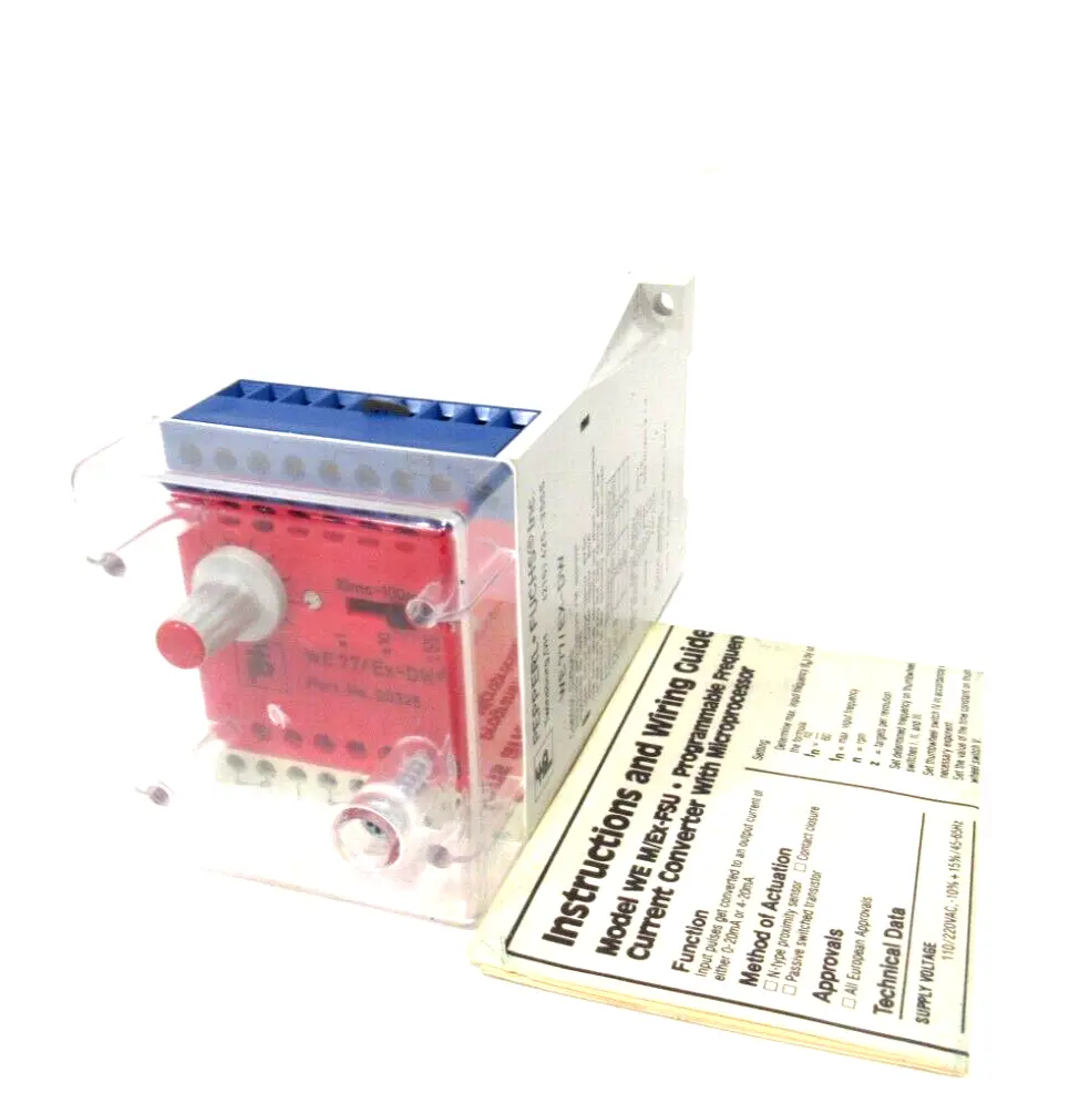 NEW PEPPERL+FUCHS WE77/EX-DW 250V FREQUENCY CONVERTER WE77EXDW