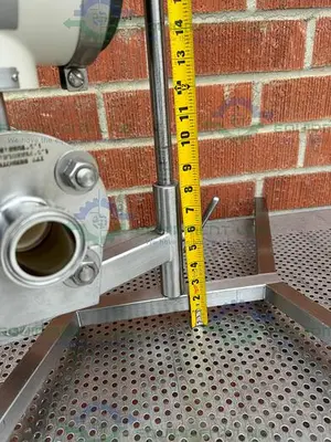 USED YOKOGAWA ADMAG CA CA204SG MAGNETIC FLOWMETER W/ STAND, CONTROLLER