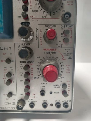 Telequipment D67 Dual Channel Oscilloscope 50MHz CRT Tektronix B072860