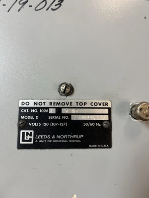 Used LEEDS NORTHRUP 10264-102 Industrial Controls Ohio US | Surplus Asset Holdings #1507171