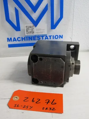 DMG Mori Seiki SL-25Y ER32 Right Angle 90 Degree Live Driven Tool Holder