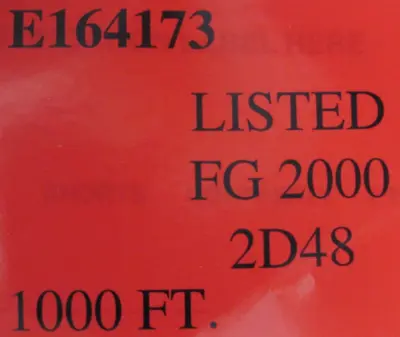 FG2000 14 AWG RED HIGH TEMP WIRE 1/14 "A" NICKEL 450C 1000FT 491401U2 500070378