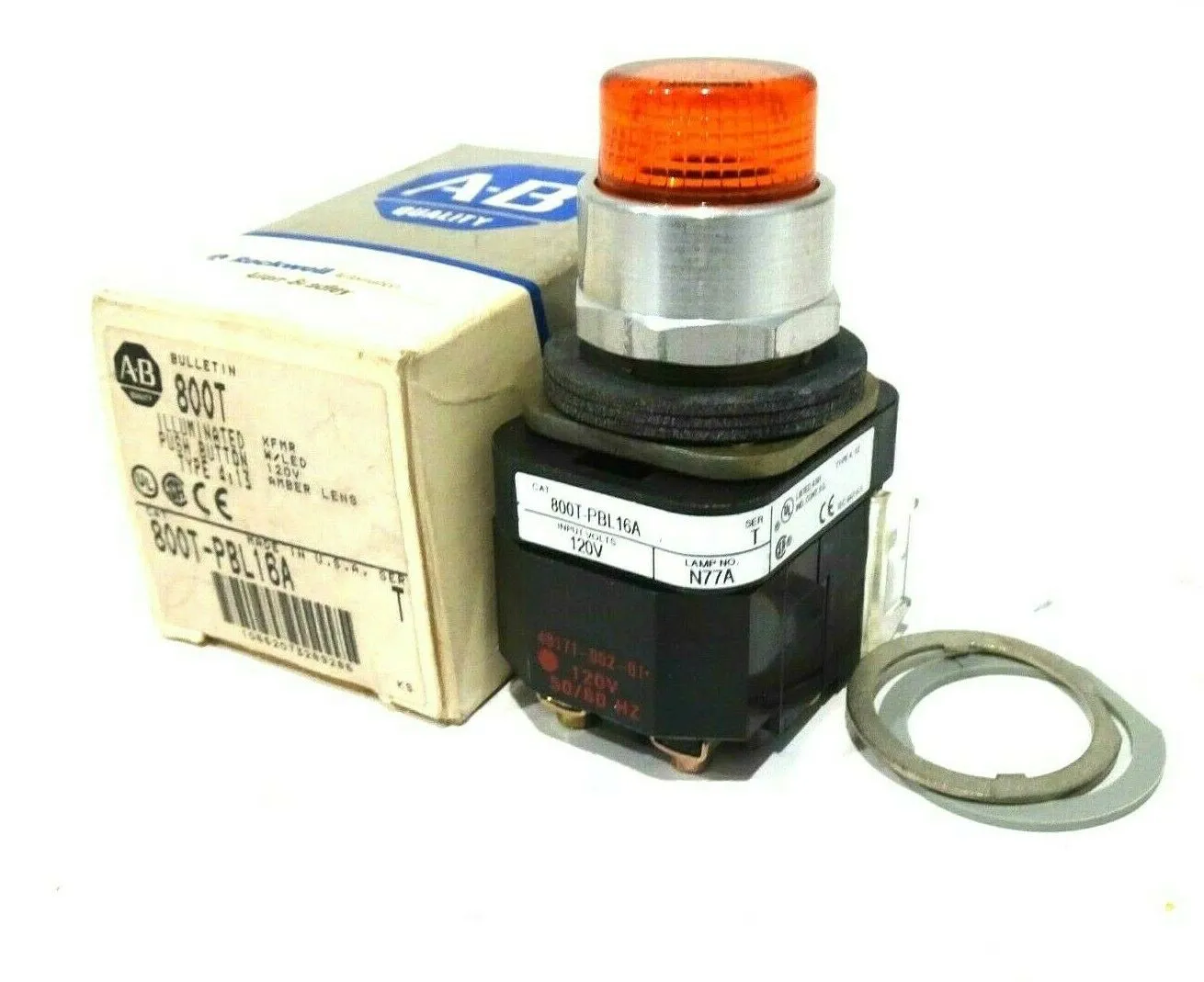 NEW ALLEN BRADLEY 800T-PBL16A PUSH BUTTON SER.T 800TPBL16A