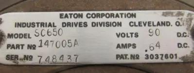 NEW EATON 147005A BRAKE CLUTCH SC650 90V