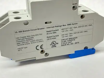 New | in-Stock Altech Corp Miniature Circuit Breaker 2-Pole 25A 480Y/277VAC Circuit Breakers Michigan US | Maverick Industrial Sales #1389185