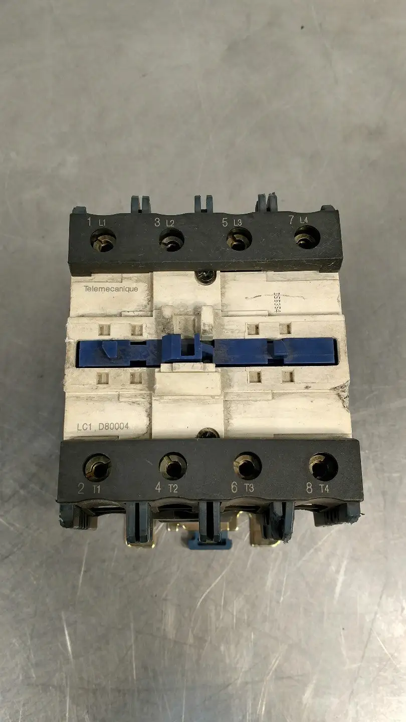 TELEMECANIQUE LC1D80004P7 CONTACTOR 125A 230V 4E-9