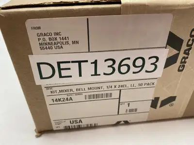 NEW GRACO KIT, MIXER, BELL MOUNT, 1/4 X 24 EL, 50 PK