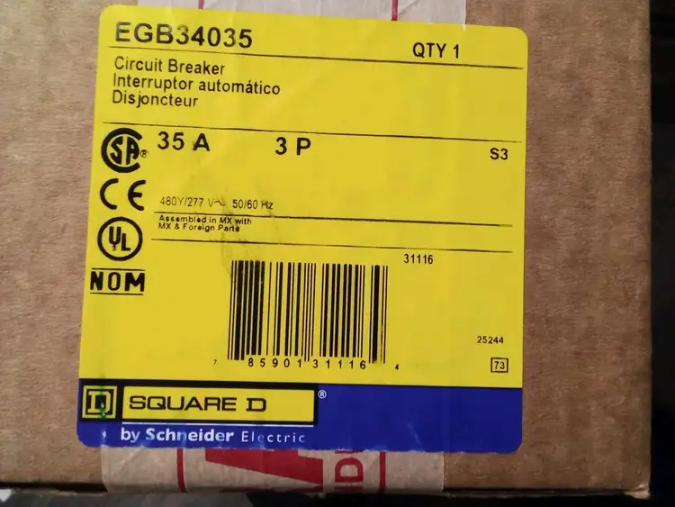 Used Schneider Electric Schneider Electric EGB34035 Circuit Breakers US | Infinity wholesale & Supply LLC #1305722