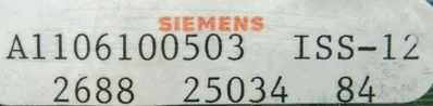 USED SIEMENS A1106100503 INTERFACE BOARD A1-406-200-002