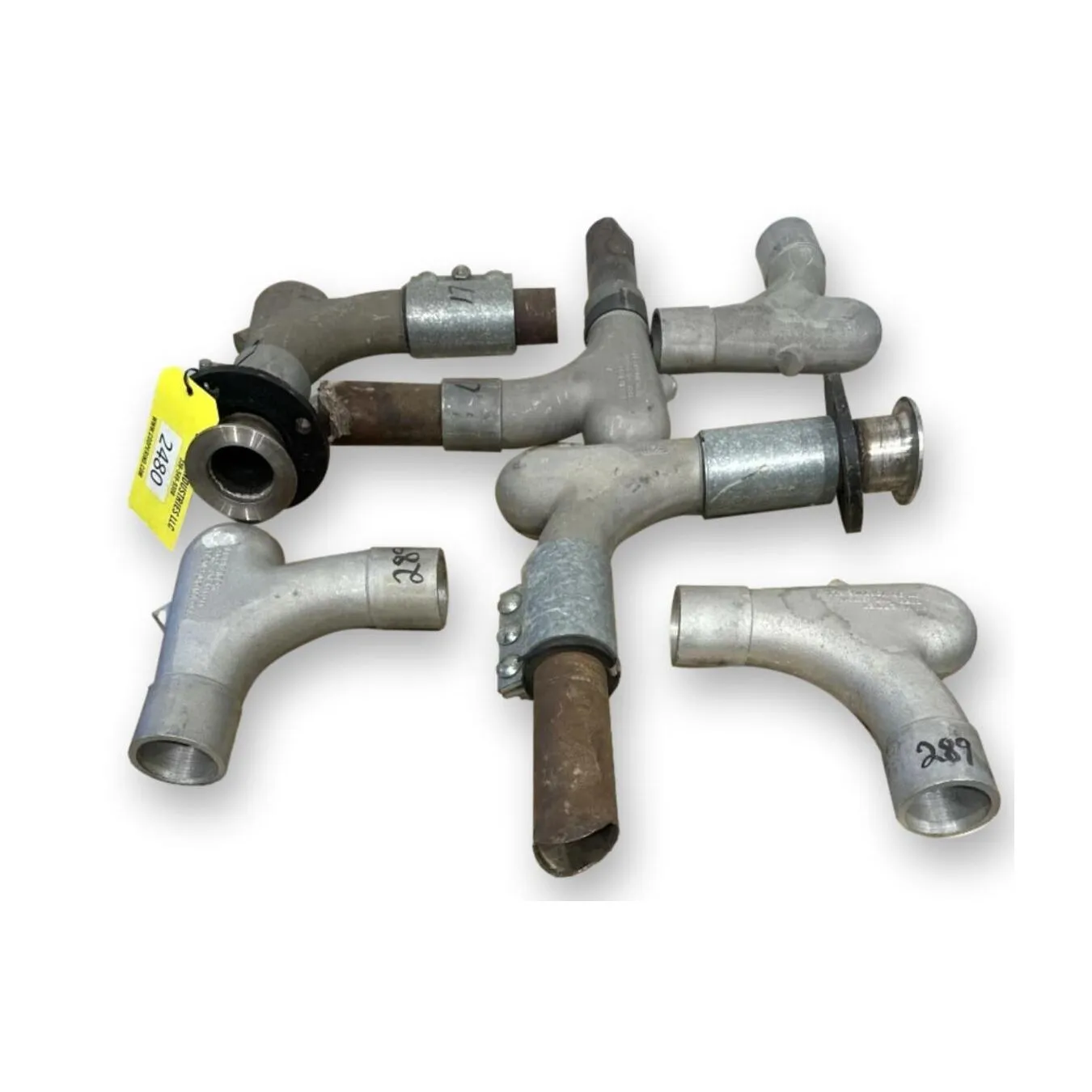 Used 3" HammerTek Elbow Cast Aluminum Abrasion Resistant [LOT of 6]