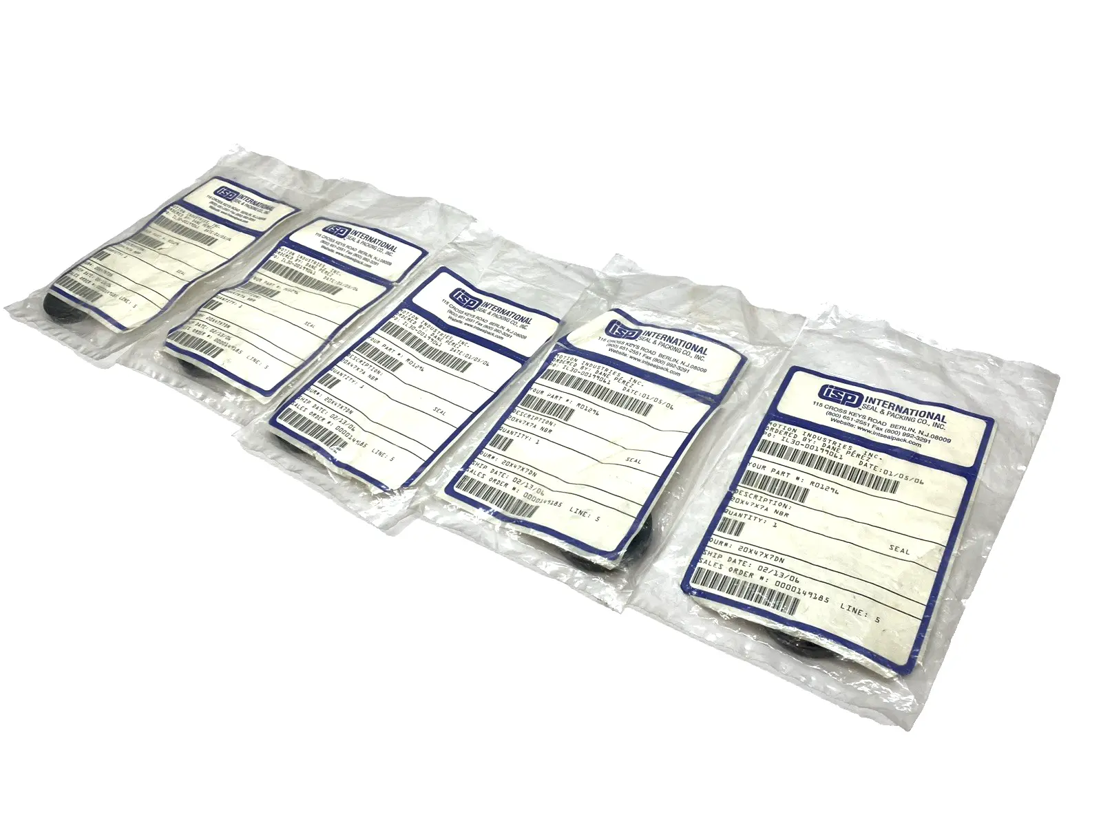 NEW ISP INTERNATIONAL SEAL 20X47X7A NBR LOT OF 5