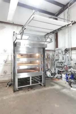 MIWE 2014 ELECTRIC CONDO TRIPLE DECK OVEN STEAM INJECTED W/ OVEN LOADER AND DOUGH TECH BREAD MOULDER MODEL CO 3.1212 & MODEL AM315