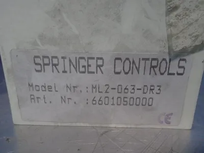 NEW SPRINGER CONTROLS ML2063DR3