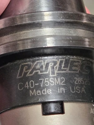 Parlec C40-75SM2 Tool HOLDER 3/4" x 2" CAT40 FACE MILL indexable Milling Cutter
