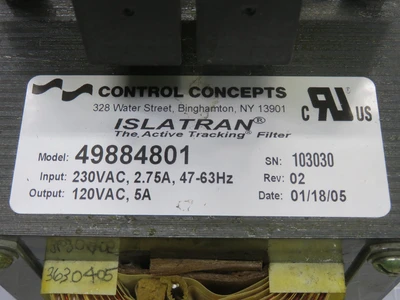 Used CONTROL CONCEPTS _UNKNOWN_ Transformers Texas US | OCO Industrial #1700434