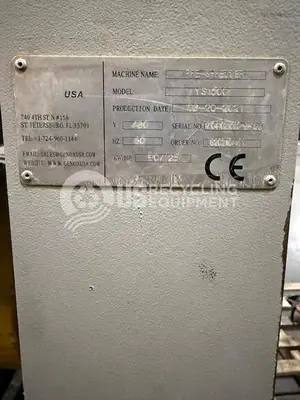 USED 2021 GENOX YS-1500 SHREDDER & OBR12065 CONVEYOR