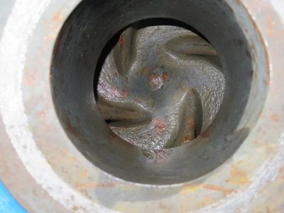 Goulds pump model 5500 Severe Duty Slurry pump size 3x4-17 material HC600 , Unused Spare Room