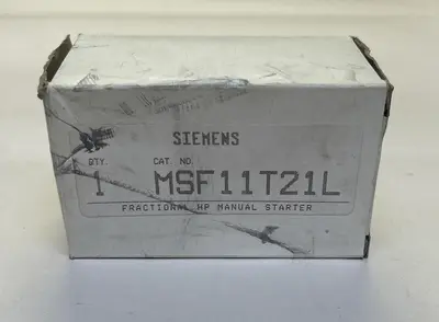 New | in-Stock SIEMENS MSF11T21L Starters | Surplus Asset Holdings #1205140