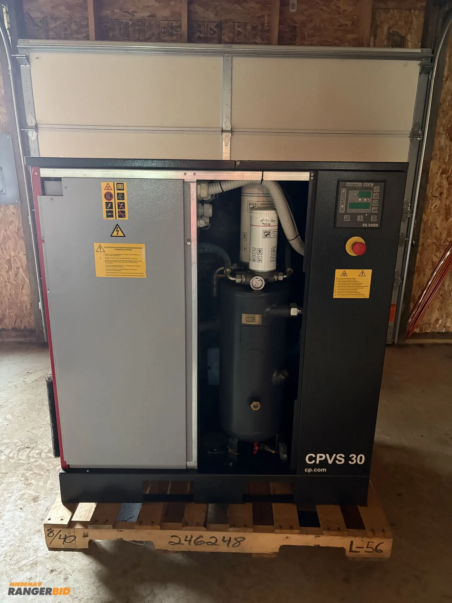 Used CHICAGO PNEUMATIC CPVS-30 ROTARY SCREW AIR COMPRESSOR Rotary Screw & Sliding Vane Air Compressors Michigan US | Miedema Asset Management Group #1419269