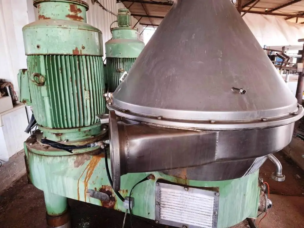(3) Westfalia HSA 200-36-777 clarifier centrifuges, 316SS.