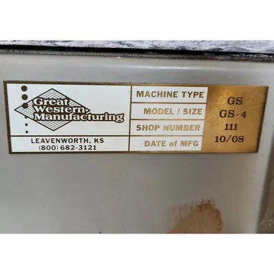 USED GREAT WESTERN MANUFACTURING GS-4