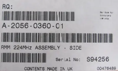 NEW RENISHAW RMM PROBE SYSTEM ANTENNA 224MHZ A-2056-0360-01