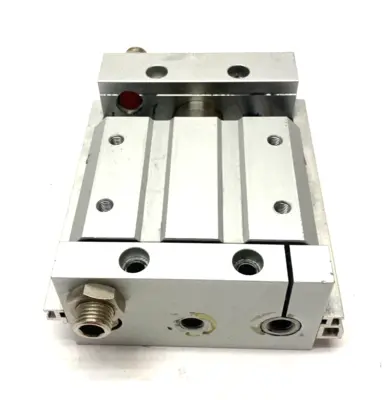 USED SMC GUIDED RODLESS PNEUMATIC CYLINDER
