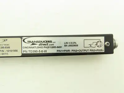 Transducers Direct TD390-5-6-W 6" Range Position Transducer Short Longfellow