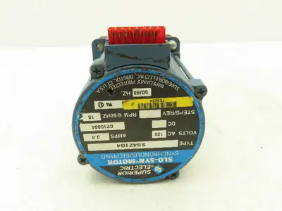 Superior Electric SS421G4 Slo-Syn Synchronous AC Stepper Motor 120V 1PH 18RPM