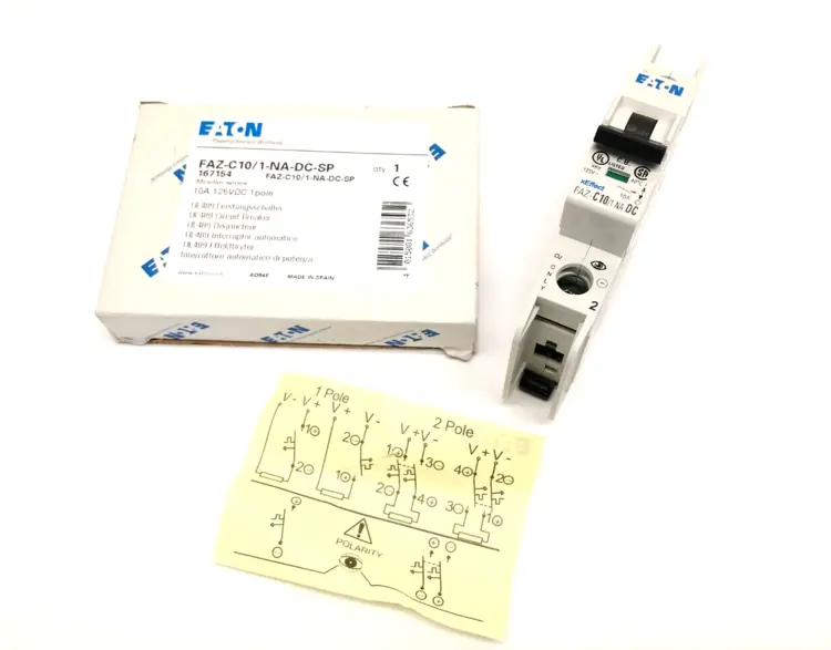 New | in-Stock Eaton FAZ-C10/1-NA-DC, FAZ-C10/1-NA-DC-SP Circuit Breakers Michigan US | Maverick Industrial Sales #1494908