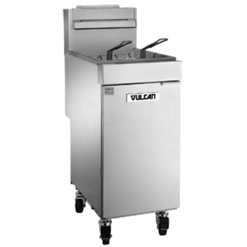 Vulcan 1VEG50M Gas Fryer - (1) 50 Lb Vat, Floor Model, Natural Gas