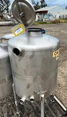 Tank, 50 Gallon, Stainless Steel, CIP Tank, Dish Top #S744978