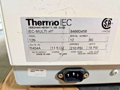 Thermo IEC 120 Multi RF Refrigerated Centrifuge