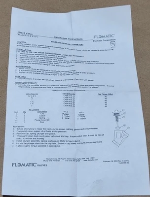 NEW Flomatic YV125110100