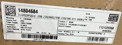 WEG 00336ET3EJP56J-S General Purpose Motors | Fram Fram LLC (13)