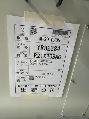 Used 2021 FANUC FANUC M-20ID/35 Robots Michigan US | Aucto #1306787