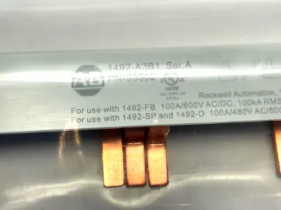 NEW ALLEN-BRADLEY SER. A BUSBAR 3-POLE, 57-PINS, 3-PHASE 100A