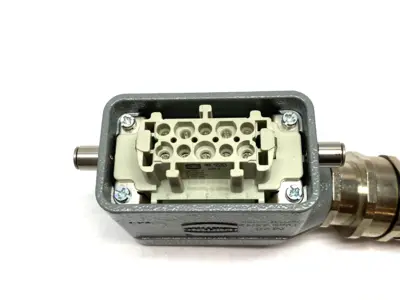 USED HARTING HAN B HOOD SIDE ENTRY LC 2 REELS M20 W/ 09330102716 INSERT