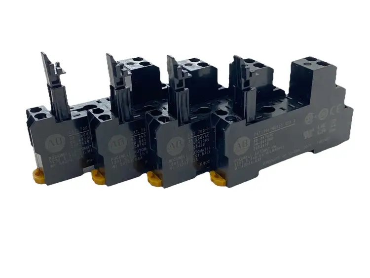 Used ALLEN BRADLEY SER B 8-BLADE RELAY SOCKET/RELAY BASE 6A 250V LOT OF 4 Relays & Switches Michigan US | Maverick Industrial Sales #1089852